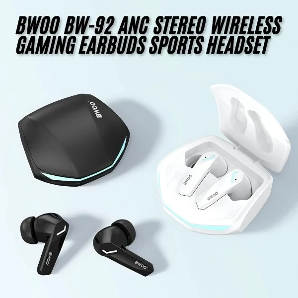BWOO BW-92 ANC Stereo Wireless Gaming Earbuds Sports headset | Hall Sensor